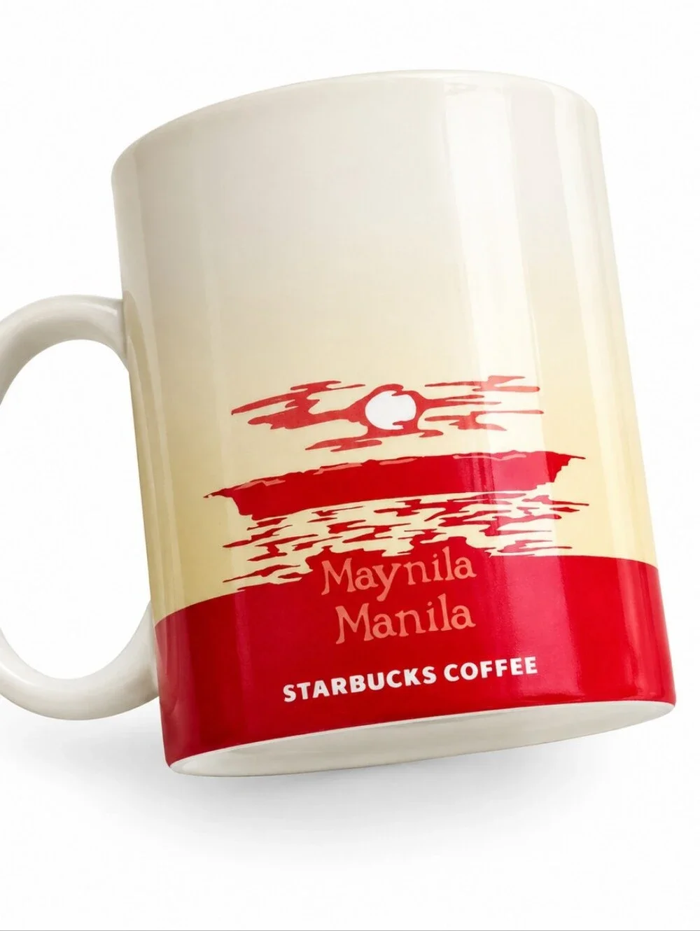 2012 Starbucks Manila Maynila Global Icon Series Coffee Mug‎ Tea Cup Red White